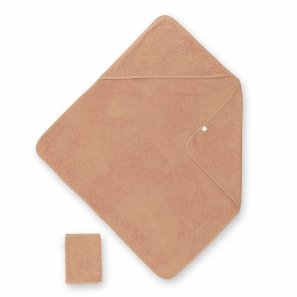 Cape de bain bébé 75x75 cm Terry Beige