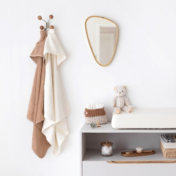 Cape de bain bébé 75x75 cm Terry Beige