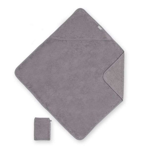 Cape de bain bébé 75x75 cm Terry gris anthracite