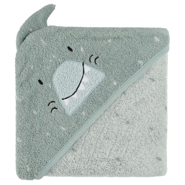 Cape de bain bébé Mr. Shark - 75 x 75 cm