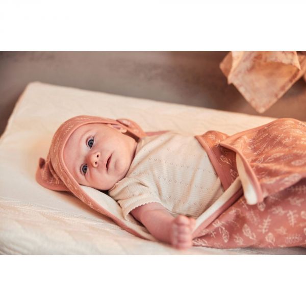 Cape de bain bébé 75x75 cm Jersey Meadow Rosewood