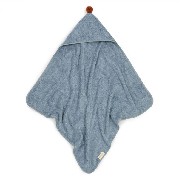 Cape de bain bébé So Cute coton bio Blue