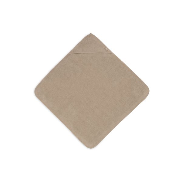 Cape de bain bébé éponge 75x75 cm Milky Coffee