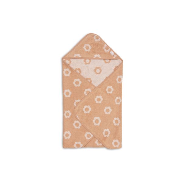 Cape de bain bébé éponge 75x75 cm Jacquard Flower