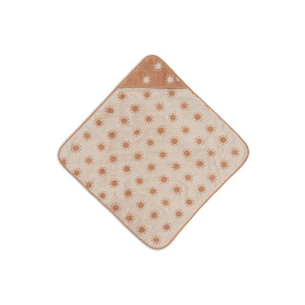 Cape de bain bébé éponge 75x75 cm Jacquard Sun