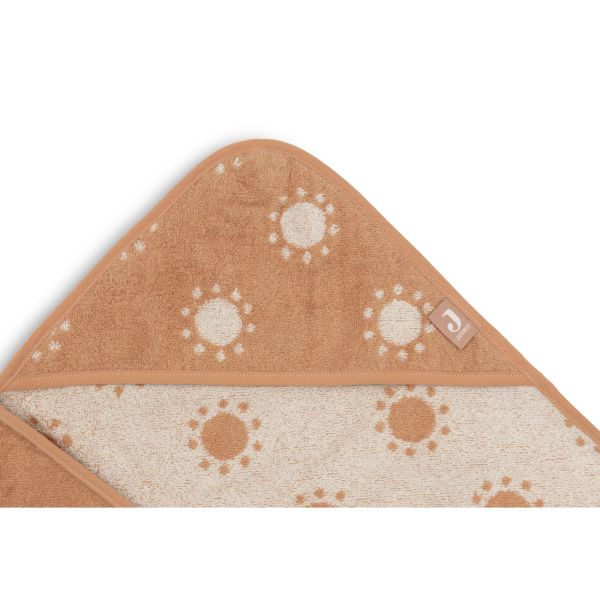 Cape de bain bébé éponge 75x75 cm Jacquard Sun