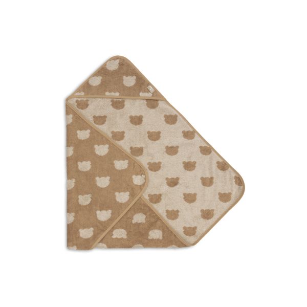 Cape de bain bébé éponge 75x75 cm Jacquard Teddy Bear