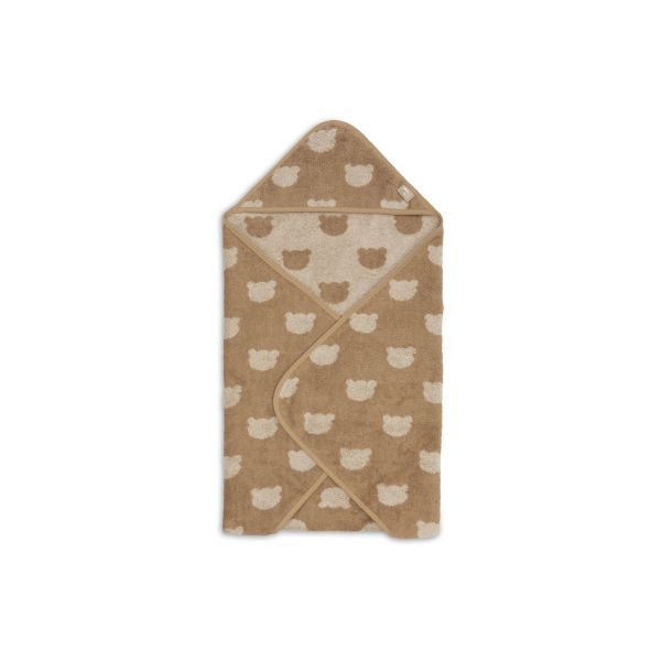 Cape de bain bébé éponge 75x75 cm Jacquard Teddy Bear