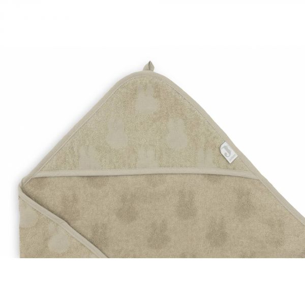 Cape de bain bébé éponge 75x75 cm Miffy Olive