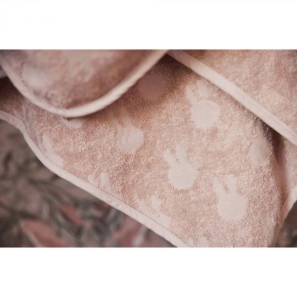 Cape de bain bébé 75x75 cm Éponge Miffy Rose