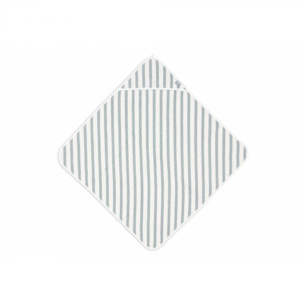 Cape de bain bébé éponge 75x75 cm Stripe Sea Green