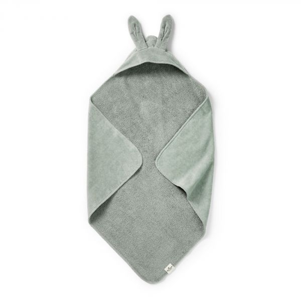 Cape de bain bébé 80x80 cm Mineral Green Bunny