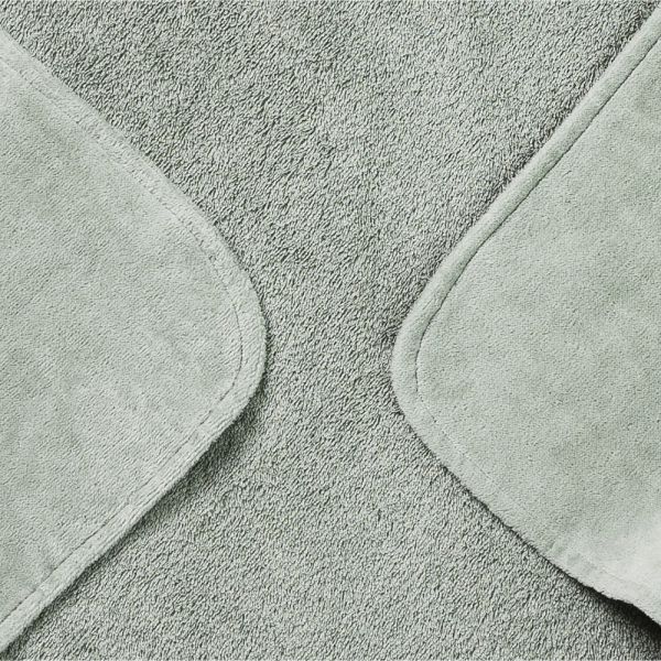 Cape de bain bébé 80x80 cm Mineral Green Bunny