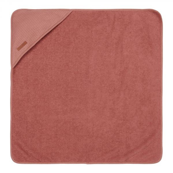 Cape de bain bébé 75x75 cm Pink Blush