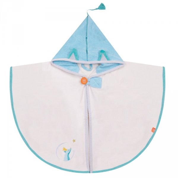 Cape de bain bébé Renard écru personnalisable