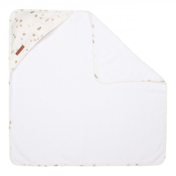 Cape de bain bébé 75x75 cm Sailors Bay White