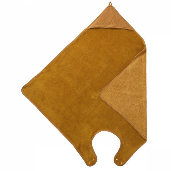 Cape de bain Tablier en bambou - havane