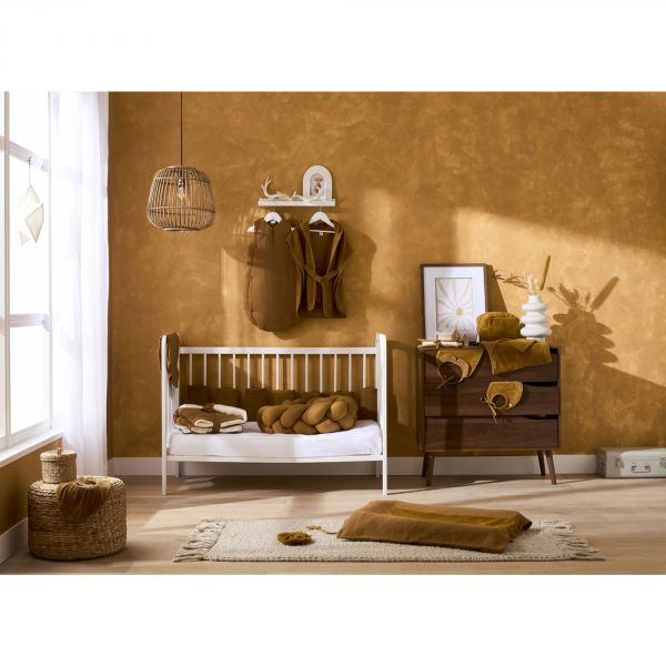 Cape de bain Tablier en bambou - havane