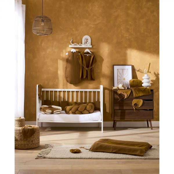 Cape de bain Tablier en bambou - havane