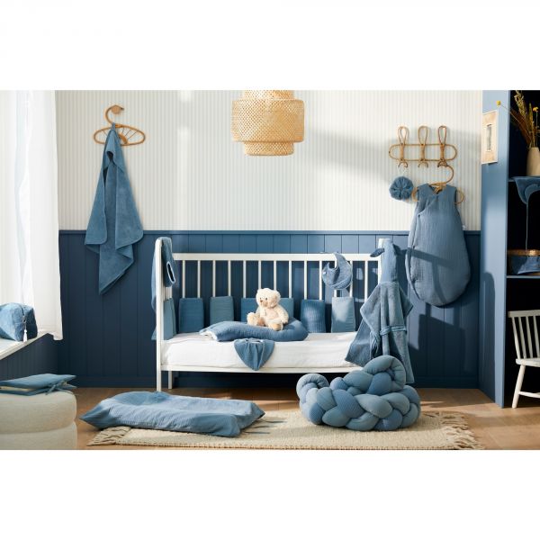 Cape de bain Tablier en bambou - pierre bleue