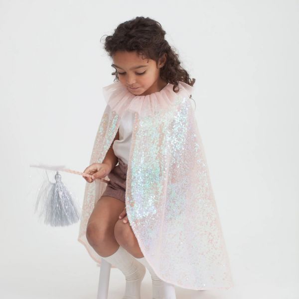 Déguisement cape sequins à paillettes 3-6 ans