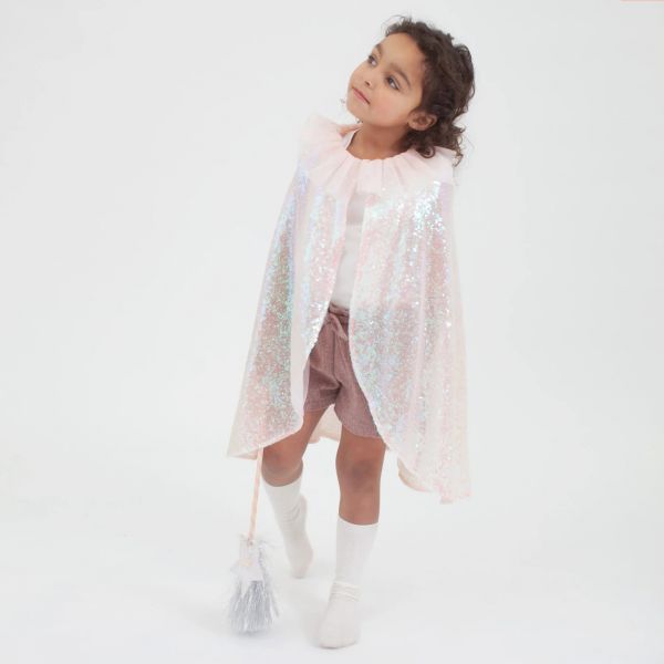 Déguisement cape sequins à paillettes 3-6 ans