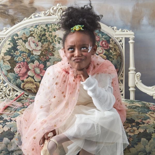 Déguisement cape en tulle rose 3-6 ans