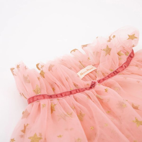 Déguisement cape en tulle rose 3-6 ans