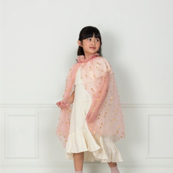 Déguisement cape en tulle rose 3-6 ans