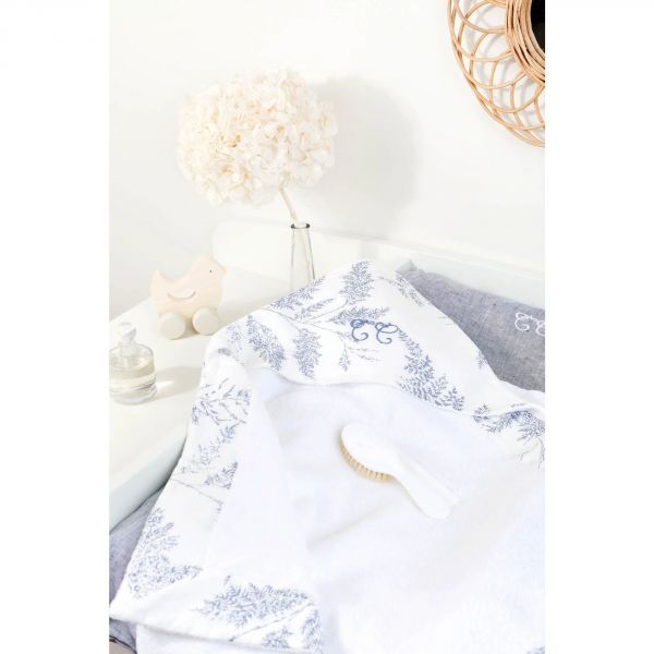 Cape de bain brodée Feuillage