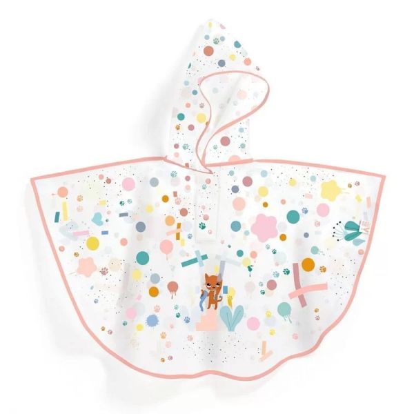 Cape poncho de pluie pour enfant Chat
