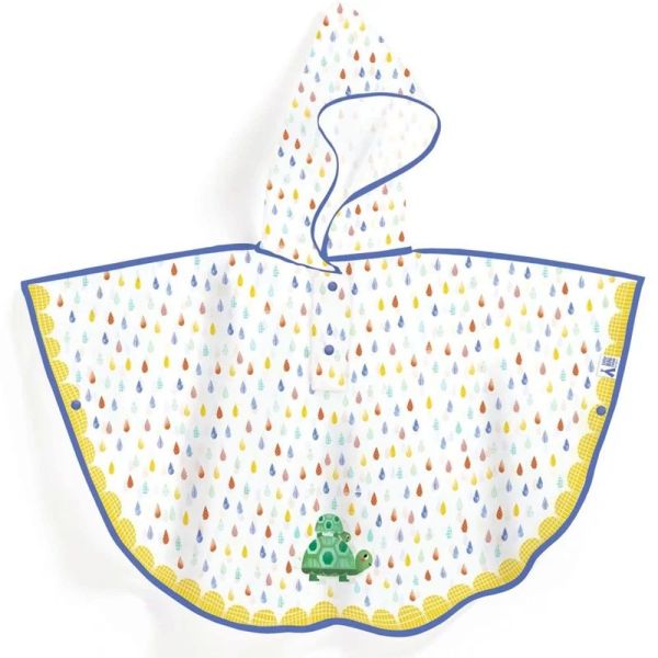Cape poncho de pluie pour enfant Tortue