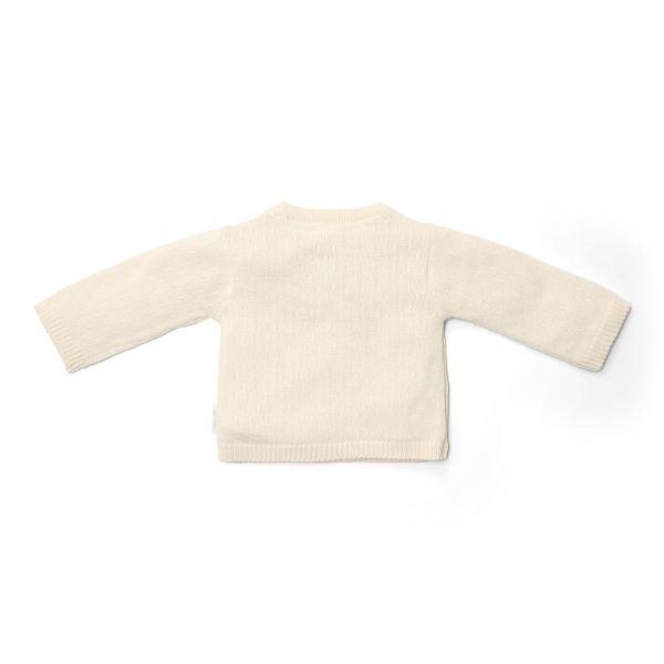 Cardigan en tricot wrap - Off White - 6/9 mois