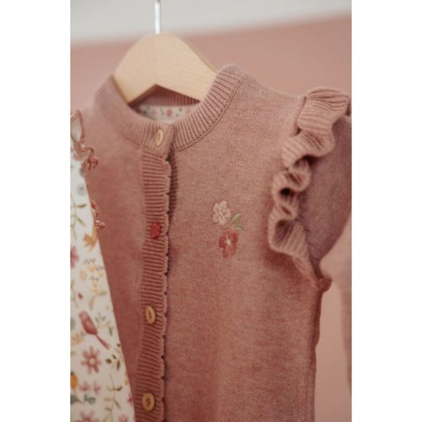 Cardigan tricoté - Fairy Pink - 2/4 mois