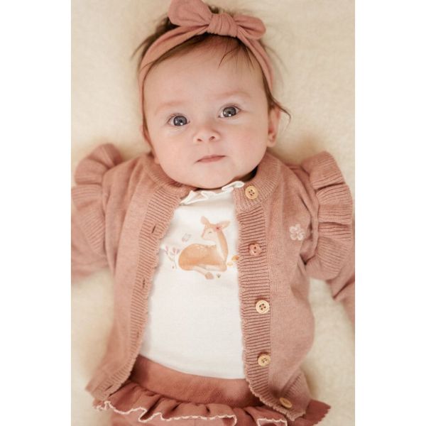 Cardigan tricoté - Fairy Pink - 4/6 mois