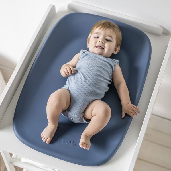 Matelas à langer en mousse Softy bleu