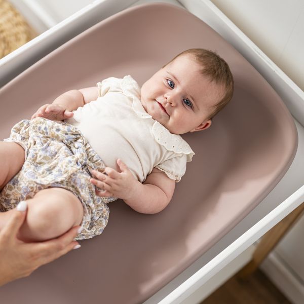 Matelas à langer en mousse Softy rose