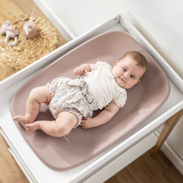 Matelas à langer en mousse Softy rose