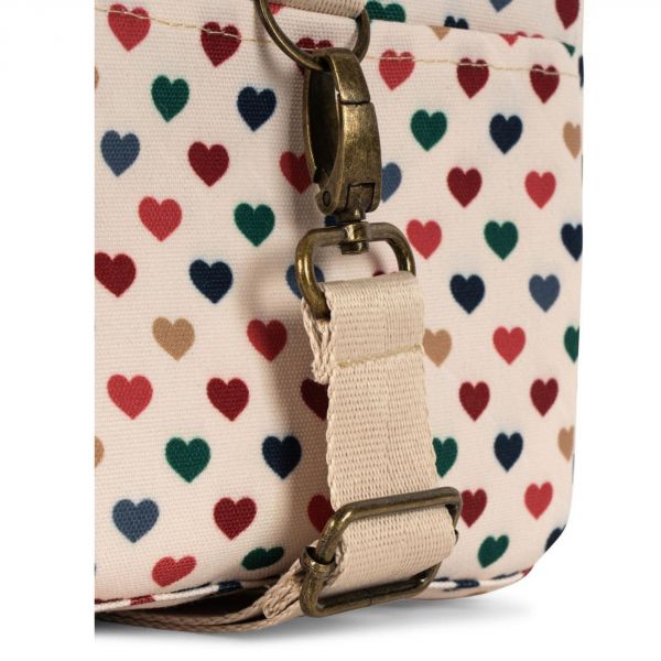 Sac isotherme - Beige motif à cœur