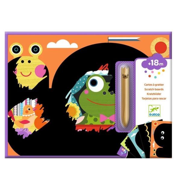 5 cartes à gratter pour enfants C'est rigolo à découvrir
