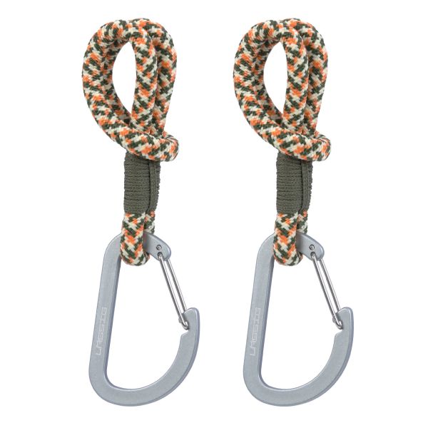 Lot de 2 attaches poussette avec mousqueton - Red