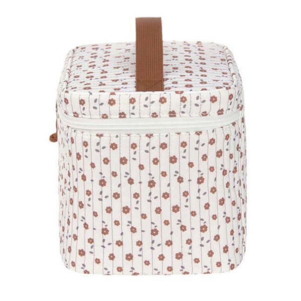 Trousse de toilette bébé - Fleurs blanc White