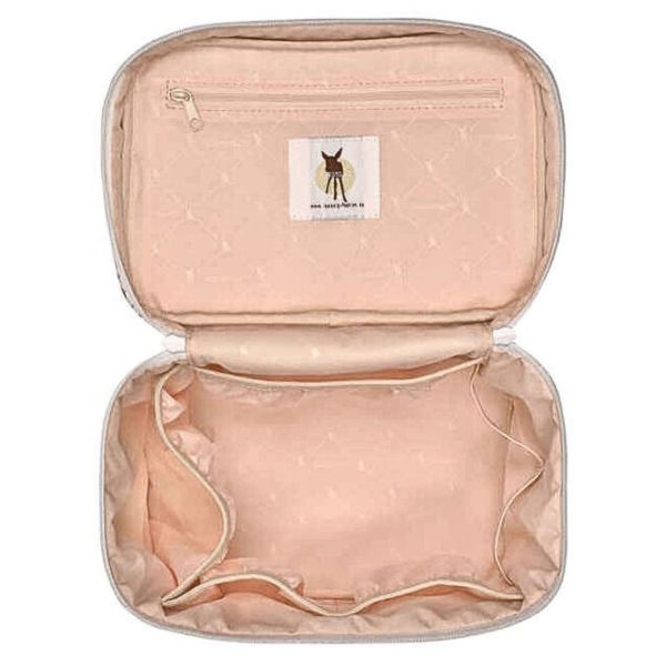 Trousse de toilette bébé - Fleurs blanc White