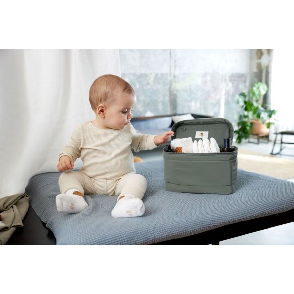 Trousse de toilette bébé - olive