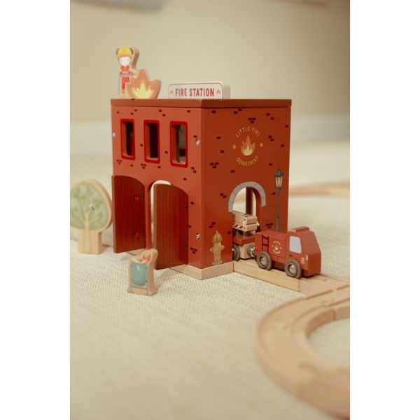 Caserne de pompiers en bois FSC