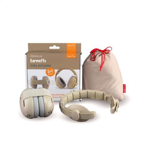 Casque antibruit évolutif bébés et enfants beige