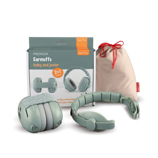 Casque antibruit évolutif bébés et enfants sauge