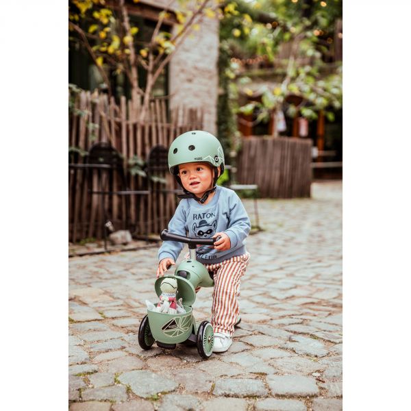 Casque pour enfant taille XS lifestyle lignes vertes