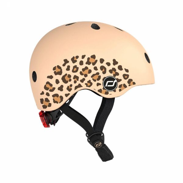 Casque pour enfant taille XS lifestyle leopard