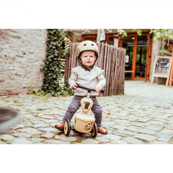 Casque pour enfant taille XS lifestyle leopard